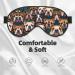 Cute English Bulldog Print Unisex Sleep Mask - Double-Sided Eye Mask for Sound Sleep & Skin Care - International Shipping Available - Buy Online on GoSupps.com