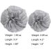 2PCS HOOJIH Messy Bun Hair Piece Silver Gray | Updo Hair Extensions for Women Girls | Large & Medium Tousled Bun Curly Wavy Ponytail Scrunchies - Buy Online on GoSupps.com