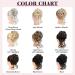 REECHO Messy Bun Hair Piece Updo Elastic Synthetic Hair Donut Scrunchies - Grey/Brown/Silver/White - Buy Online on GoSupps.com