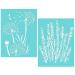 Dandelion and Lavender Silk Screen Stencils  DIY Reusable Flower Mesh Adhesive Stencil for Painting  Paint Stencils for Crafts Art  Floral Dandelion/Lavender 6x8