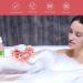 FOMIYES Exfoliating Loofahs Set - 2 Pack Mesh Wash Balls for Bath & Shower | White Flower Scrubber & Pink Loofah Brush | 16x16cm - Buy Online on GoSupps.com