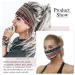 Zoestar Boho Wide Stripes Black Yoga Headscarf | Vintage Stylish Turban Hair Bands | 3-Piece Elastic Fashion Accessories for Women & Girls - Buy Online on GoSupps.com