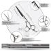 Ciicii Professional Hair Cutting Scissors Set - Premium Hairdressing Scissors for Men Women Pets | Silver Salon Scissors for Family Hairdressers - Buy Online on GoSupps.com
