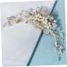 Ipetboom 1pc Pearl Comb Tiara Wedding Hair Clips for Brides Wedding Hair Comb Floral Hair Comb Sparking Crystal Hair Comb Women Hair Comb Hair Accessories Costume Women's Hair up - Buy Online on GoSupps.com