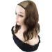 Hair Extensions Clip in Synthetic Wavy Curly Full Head U Shape Hair Wigs for Women Hair 3/4 Half Wig Topper Full Head Loose Wave Sythetic Heat Resisitant Hairpiece Extensions 5 Clips(Light brown) - Buy Online on GoSupps.com