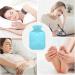 Sky Blue Hot Water Bottle with Cover - Pain Relief for Women Kids & Girls | 1L Portable Comfort - Buy Online on GoSupps.com