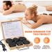 Hot Stone Massage Set - 10 Basalt Stones with Bamboo Box & Heating Device for Spa Relaxation Therapy - Buy Online on GoSupps.com