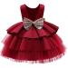 NNJXD Baby Girls Flower Princess Birthday Party Dress 730 Red-a | Size 3-4 Years - Buy Online on GoSupps.com