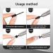 AIRSEE Nail Drill Mandrel Bit - Professional Stainless Steel Efile Head for Cuticle & Dead Skin Removal | Classic Black Acrylic Tip Manicure Tool - Buy Online on GoSupps.com