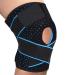 Meniscus and Ligament Knee Pads Gym Knee Pads Patellar Knee Brace Meniscus Knee Brace Adjustable Sports Knee Brace Orthopedic Knee Brace with Side Stabilizers and Gel Pads