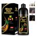 Instant Black Hair Shampoo Hair Color Shampoo for Gray Hair Natural Black Hair Dye Shampoo 3 in 1 for Men & Women Long Lasting Black Shampoo Colors in 10-15 Minutes(Black)