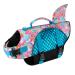 Eyin dogs swimming jar swimming vest in shark shape for dogs with strong buoyancy and tear -resistant rescue handle size adjustable dog swimming vest for swimming boating and pool (blue XL) XL blue