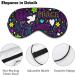 Doves Hearts Peace Signs Sleep Mask Adjustable Strap, Light Blocking Blindfold for Men and Women | Ideal for Night Travel and Naps - Buy Online on GoSupps.com