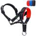ILEPARK Dog Headcollar with Reflective Strap Headcollar Collar for Dogs Adjustable and Easy to Control. (M Red) M Red