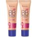 Rimmel London BB Cream per trucco Match Perfection 9 in1 (Lot de 2)