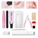 Kuxiptin Gel Nail Polish Kit Artificial Extension Gel Nail Set For Women | With Nail Gel Nail Paint Brush Nail Scrub Strip Nail Scissors Nail Tips Nail Lamp Transparent Tips Nails Set