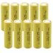 10pc AA 1.2V 800mAh NiCd Rechargeable Flat Top Assembly Cell Batteriesfor high power static applications (Telecoms UPS and Smart grid) electric mopeds meters radios RC devices electric tools