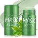 Yagaspantery 2 pieces Green Mask Stick Green Tea Deep Cleanse Clay Mask Green Tea Cleansing Clay Stick Deep Cleansing SmearingStick moisturizing green tea facial mask deep cleansing