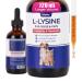 4oz Larger Volume Liquid L-Lysine Drops for Cats&Dogs with Cat & Dog Taurine - Immune Support&Respiratory Support - Sneezing Runny Nose Eye Care Allergy Relief - Chicken Flavor