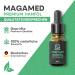 Buy Magamed Premium Hemp Seed Oil 10% - High Dose 10ml | 250 Vegan Drops | Organic Standards | Lab Tested Quality - Buy Online on GoSupps.com