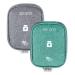 HioQFR 2PCs travel pharmacy pocket empty portable medical bag travel medication bag on the go Small emergency bag mini first help bag pharmacy bag medication bag for home office outdoor gray + green