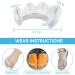 Toe Separators & Bunion Correctors for Pain Relief Clear Toe Spacers for Men & Women (1 Pair - Buy Online on GoSupps.com