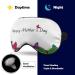 Purple Butterfly Sleeping Mask - Soft Adjustable Eye Cover for Sleep | Perfect Gift for Mother's Day - Buy Online on GoSupps.com