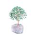 CrystalTears Green Aventurine Crystal Tree Reiki Healing Crystals Gemstone Bonsai Money Trees Wrapped on Fluorite Crystals Stone Base Feng Shui Crystal Gifts for Home Decor Christmas 4.7"-5.1"