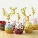 MonMon & Craft Cheerleading Cupcake Toppers/Gymnastics Dacing Ballet Cupcake Decor/Baby Shower/Girls Birthday Party Cupcake Decorations - 24 Pcs Glitter - Buy Online on GoSupps.com