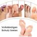 9 Pieces Cuttable Silicone Toe Protection Tube & Cushion - Soft Foam for Corns Relief & Bandage Hose - Buy Online on GoSupps.com