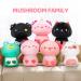 Mewaii Soft Strawberry Cow Mushroom Pillow Stuffed Animal Plushie Toy - 8 Inch White Cow Plush - Buy Online on GoSupps.com