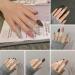 Trendy Glitzer Crystal Fingertip Rings for Women - Colorful Sparkling Open Nail Accessories for Party & Dress Events - Buy Online on GoSupps.com
