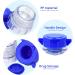 Pill Crusher and Grinder Set for Easy Medication Management - 2 Pcs Professional Pill Pulverizer for Elderly, Children, Pets - Blue - Buy Online on GoSupps.com