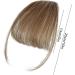 Clip in Bangs Real Hair Human Hair Bangs Extensions Clip on Air Bangs Neat Bangs Hair Extension Natural Color Fringe Hairpieces Hair Bangs for Daily Wear Light Brown - Buy Online on GoSupps.com