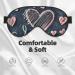 I Love You Heart Print Eye Mask - Adjustable Blackout Sleep Mask for Men & Women - Sleep Aid & Comfort - Buy Online on GoSupps.com