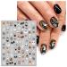 10 Sheets Halloween Nail Art Stickers - Cute Ghosts & Stars - Self-Adhesive Nail Decals for Spooky Nail Designs - Buy Online on GoSupps.com