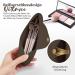 Qetlavee Silicone Makeup Bag & Brush Container Set | Portable Travel Essentials with Magnetic Snap Design (Brown) - Buy Online on GoSupps.com