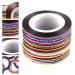 Minkissy Nail Striping Tape Line Stickers - Set of 60 Rolls for DIY Nail Art - Buy Online on GoSupps.com