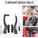 Chooee Bike V-Brake Pads - Universal Bicycle Brake Pad Set (2 Pairs, 55mm/Black) - Buy Online on GoSupps.com
