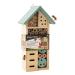 ADEPTNA Wooden Garden Insect Hotel for all Creatures Great and Small - Nest Home for Bees Beetles Ants Ladybirds and all Sorts of Insects (SMALL INSECT HOTEL)