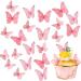 TIESOME 40 Pcs Edible Butterflies for Cake Decorating Vivid Edible Butterfly Cake Topper Edible Butterfly Cupcake Decorating for Wedding Birthday Anniversary Flower Themed Party Decorating - Buy Online on GoSupps.com