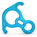 EMMRAGNO 50KN Rescue Figure 8 Descender - Large Bent-Ear Belaying Device | Aluminium Alloy Rappelling Device in Blue - Buy Online on GoSupps.com