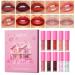 Gireatick Collection of 10 lip glosss - 3 matte glosss + 3 shimmer lip gloss + 2 long lasting lip inks + 2 clear lip oils