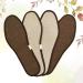 Bamboo Charcoal Shoe Insoles - Sweat-Absorbent Linen Inserts for Men's Sports Shoes (2 Pairs, 26.5x5cm) - Buy Online on GoSupps.com