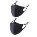 2PC Adult Woman Polka Dot Print Mouth Cover Adjustable Washable Protect Haze Face Covering Reusable Cloth Face Cover A As shown