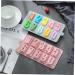 HOMSFOU 3pcs Ice Cube Mold Fondant Molds Soap Silicone Molds Silicone Candle Molds Number Molds De para Gelatinas Molds for Chocolate Ice Cube Silicone Molds Candy Cake 20.8*11.2*1.9cmx3pcs As Shownx3pcs - Buy Online on GoSupps.com