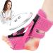 Valman Professional Plantar Fasciitis Night Splint - Provides Relief and Support for Plantar Fasciitis Heel Spurs Flat Feet - Comfortable Foot Brace for Nighttime Use (Pink)
