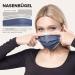 50pc Royal Blue Disposable Face Masks | Made in Germany | CE Certified | Triple Layer Filtration | Breathable & Elastic | Type IIR | Adult Size 17.5cm x 9.5cm - Buy Online on GoSupps.com