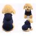 SATINIOR Winter Dog Hoodie - 2 Pack Small Dog Sweatshirts with Pocket, Warm Cotton Coat for Dogs, Puppy Costume (M) Dark Blue/Wine Red - Buy Online on GoSupps.com
