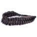 BOBIYA Messy Wide 2 Strands Synthetic Hair Braided Headband in Deep Brown - Elastic Stretch Hairpiece for Women - Buy Online on GoSupps.com